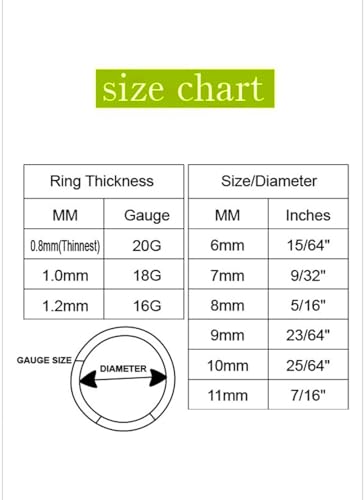 Popuhoops 20G 6mm Double Hoop Nose Ring Gold 316L Surgical Steel Cartilage Earring Septum Jewelry Seamless Hinged Clicker Segment 20 Gauge Conch Daith Tragus Helix Rook Piercing Lip Ring - Image 4