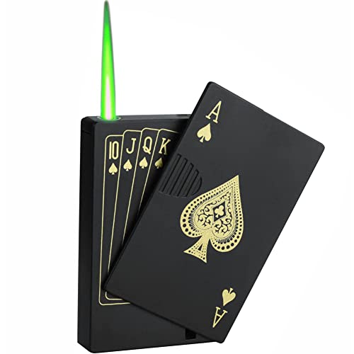 Playing Card Design Zinc Alloy Jet Torch Lighter #TOP26