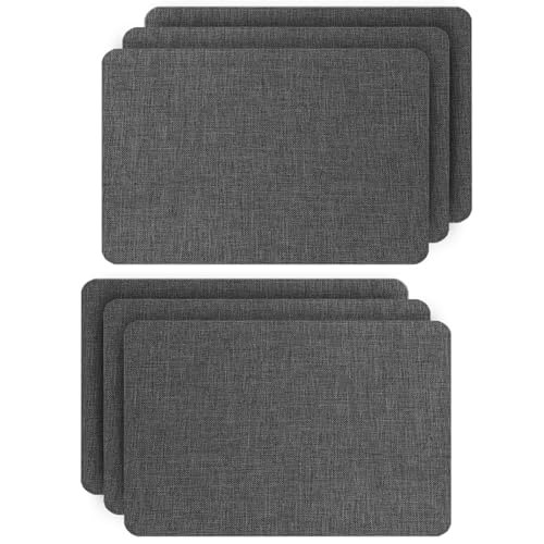 Parches Autoadhesivos de Tela de Lino para Reparación, Cortinas, Sofás, Asientos de Coche, Cabeceros - Gris Oscuro