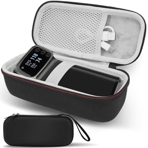 Hard Travel Case for Garmin Index BPM Blood Pressure Monitor Cuff, Protect Storage Case for Garmin Index BPM BP Monitor, for Checkme BP2 & BP2A BP Machine, Black