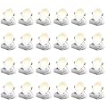 FREELICHT 24 Pack 4 Inch 5CCT Ultra-Thin LED Recessed Ceiling Light with Junction Box, 2700K/3000K/3500K/4000K/5000K Selectable, 700LM Brightness, Dimmable Canless Wafer Downlight, 10WEqv90W-ETL&FCC