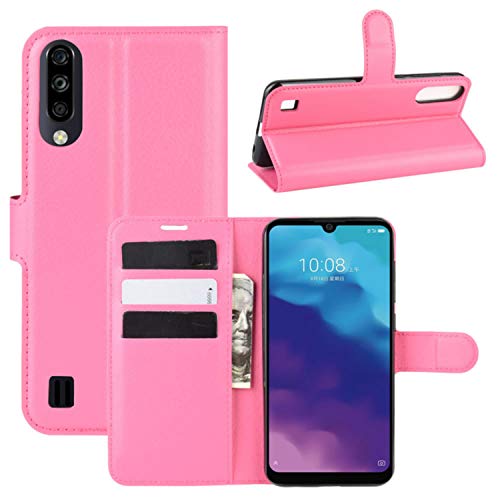 HualuBro Funda para ZTE Blade A7 2020, Funda Libro de Cuero PU Premium con Tapa y Cartera Flip Cover Magnético Carcasa para ZTE Blade A7 2020 Case (Rose)