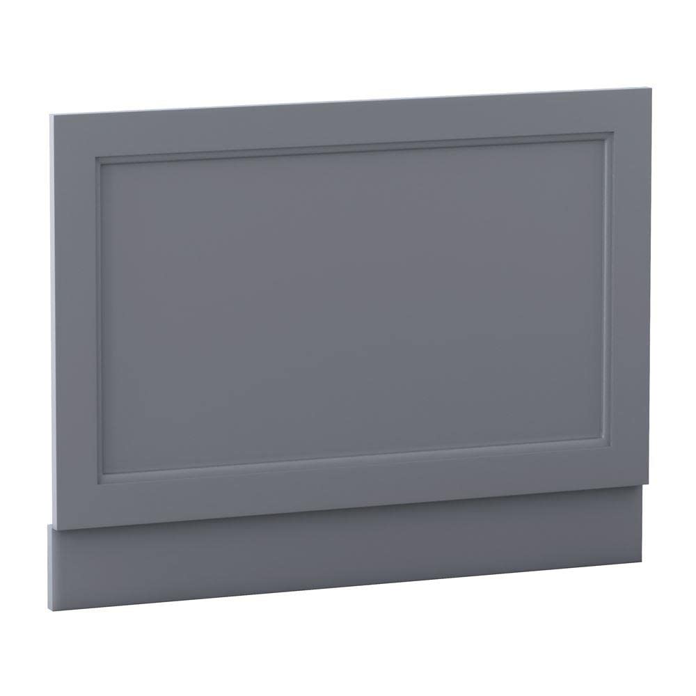 Aquariss Matte Grey 750Mm Traditional Bath End Panel Mdf Adjustable Height