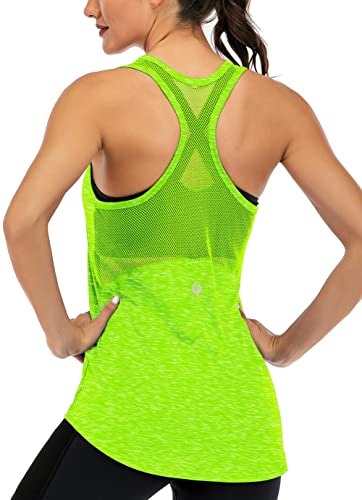 ICTIVE Workout Tank Tops for Women Sleeveless Yoga Shirts for Women Mesh Racerback Muscle Tank Tops