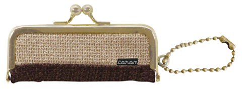 現代百貨 印鑑ケース がま口 coron ベージュ K667-BE