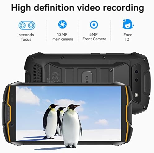 CUBOT KING KONG MINI 2 PRO 4G MINI Smartphone SIM Free Mobile Phones Unlocked, Android 11 Small Phone with 4.0 inches Display, 3000mAh, 4GB+64GB,16MP Camera,Face ID/NFC/GPS (Black+Orange)