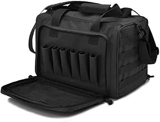 Pistol Range Bag Handgun Tactical Military Backpack Gun case molle Shooting Duffle Bag Hand Bag Ammo Bag Magazine Pouch Airsoft Gear Accessories Hunting Bags IPSC IDPA Shooting Competition