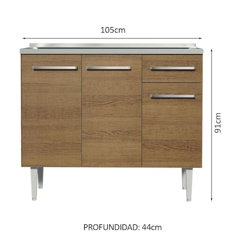 Opiniones de Mueble de Cocina Con Tarja Top 5. 20 Mueble de Cocina Con Tarja marca Madesa (2)