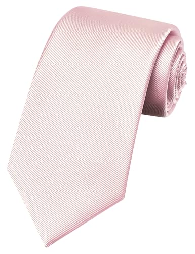 Image of GUSLESON 3.15 inch(8cm) Solid Color Necktie and Pocket Square Cufflinks Sets For Men + Gift Box