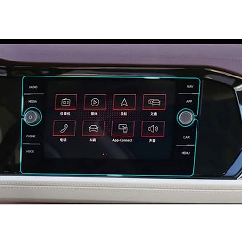 Verre trempé 8 pouces pour VW Virtus, protection d'écran radio d'excellence