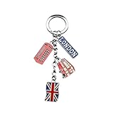 Hecho de metal de aleación de zinc, diseño de caja de teléfono con bandera de autobús de Inglaterra Londres. Regalo de recuerdo de Londres