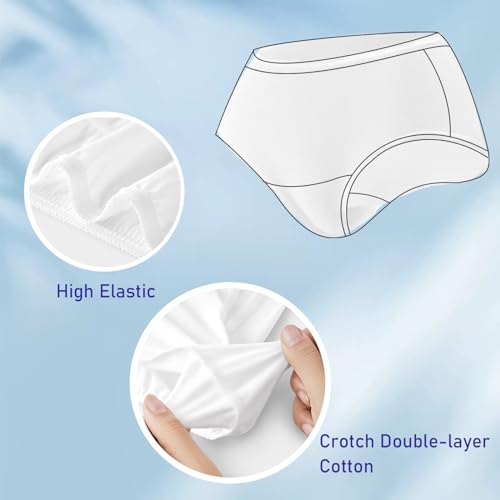 Soft & Breathable Disposable Underwear for Women Perfect for Travel Hotel Spa Hospital Stays Emergencies (10pk)4