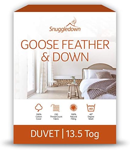 Snuggledown Freshwash Anti Allergy Single Duvet 13.5 Tog Winter Duvet Single Bed