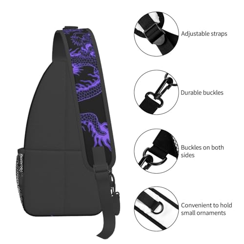 Red Dragon Casual Daypack Bag Dragon Shoulder Bag Chest Bags Crossbody Bag Animal Sling Backpack4