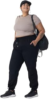 Spirit Animal Plus Size Joggers for Women | High Waist Joggers for Women Loose Fit | Cotton Joggers with Adjustable Drawst... Price In India
