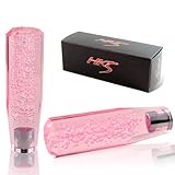 HK5 Universal JDM VIP 150mm Manual MT Transparent Octagon Crystal Bubble Shift Knob 1 Pack (Pink)