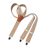 ✡ [MATERIALE] - Tirantes para hombre elegantes fabricados en material elástico de larga duración con acabados en piel auténtica. ¡Los tirantes llegarán en una elegante caja de regalo!