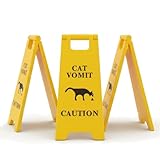 ZAKTUS 3 Stück Lustiges 3D-Panneau d’avertissement für Katzen, Bürodekoration für Katzenliebhaber