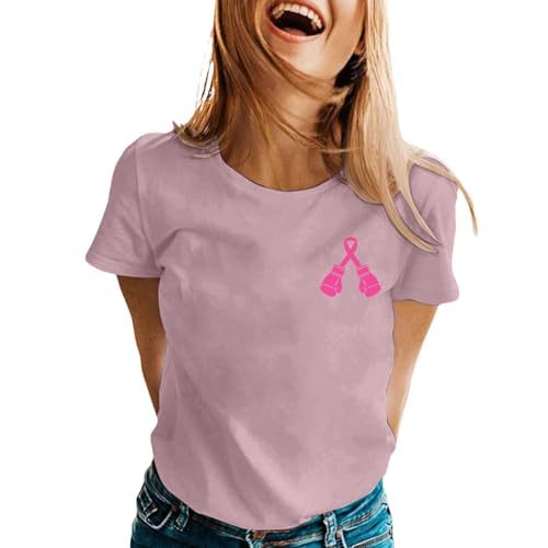 T-shirt Rose Octobre portez un message d'espoir avec vos tenues d'été