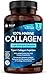 Price comparison product image Pure Marine Collagen 100% Marine Collagen Type 1 Hydrolysed Collagen Peptides Enhanced with Hyaluronic Acid & Vitamin C -Essential Amino Acids - Collagen Supplements for Women and Men, 60 Capsules