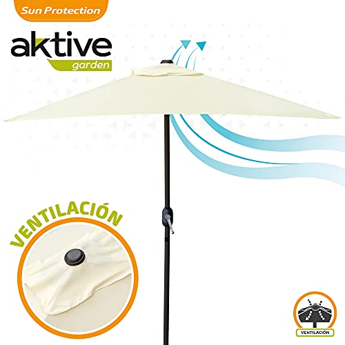 Aktive 53879 - Ombrellone Rettangolare 120x200 cm
