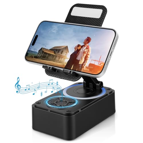 Aolso Altavoz Bluetooth con Soporte Movil Plegable y luz, Altavoz Portátil Bluetooth con Base Antideslizante, Ajustable Multiángulo USB Recargable para iPhone/Android/iPad, Regalo para Hombre Mujer Aolso Altavoz Bluetooth con Soporte Movil Plegable y luz, Altavoz Portátil Bluetooth con Base Antideslizante, Ajustable Multiángulo USB Recargable para iPhone/Android/iPad, Regalo para Hombre Mujer