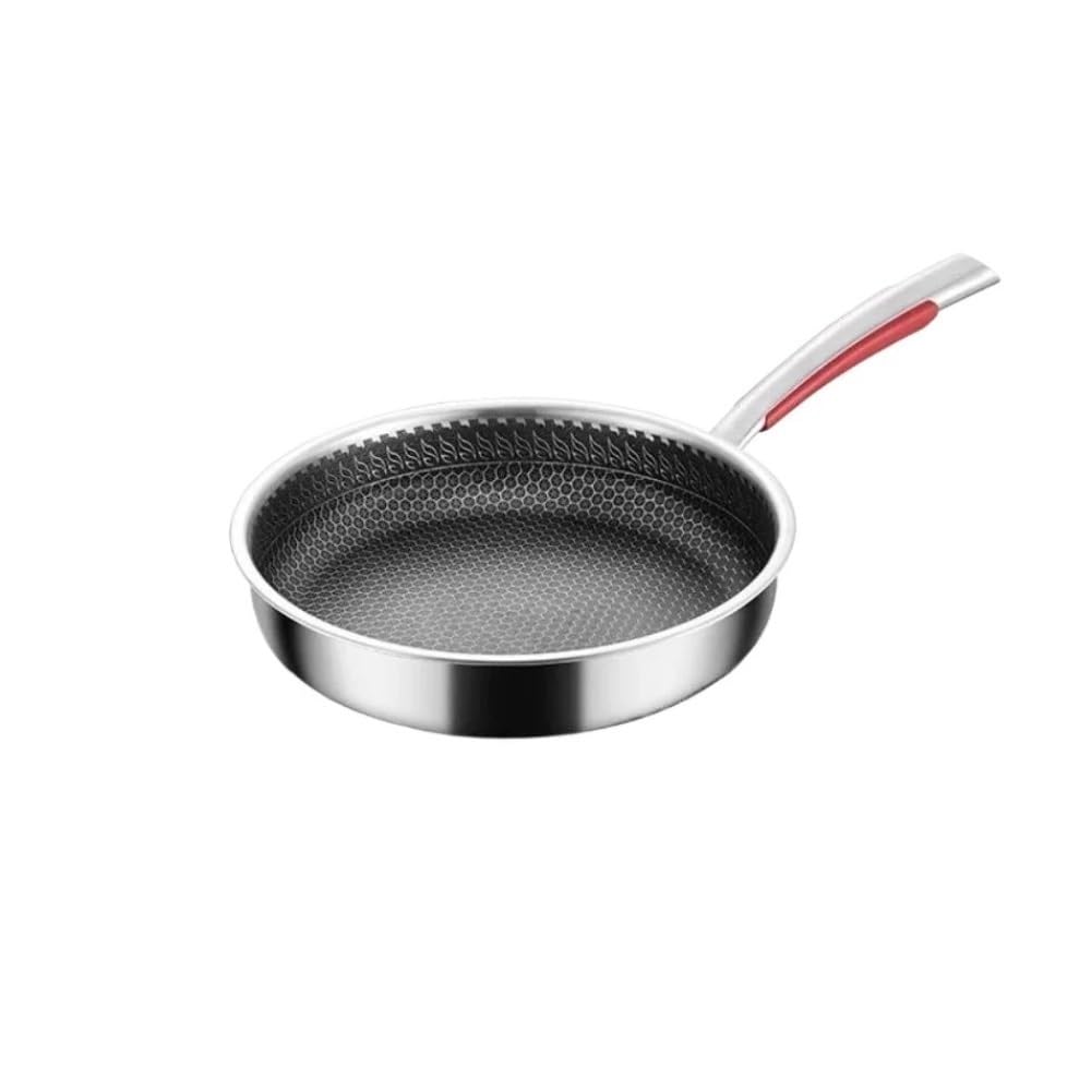 Poêle de cuisson polyvalente avec grande capacité et poignée ergonomique stable