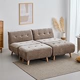 VENTOTA 一人掛けソファ 単品 2人掛けセット オットマン付 1人掛け ソファー ローソファ フロアソファ リクライニング ペット対応 洗える カバー ハイバック 座面広々 北欧 おしゃれ シンプル モダン コンパクト 一人暮らし ワンルーム テレワーク 耐久性 快適 座り心地 くつろぎ リビング 完成品 giolia (グレージュ, 2個セット)