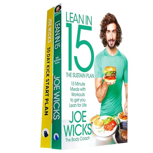 Image of Joe Wicks Health & Fitness Collection: Includes 30 Day Kick Start Plan & Lean in 15 – The Sustain Plan – Delicious Recipes and Fitness Plans for a Healthier, Happier You