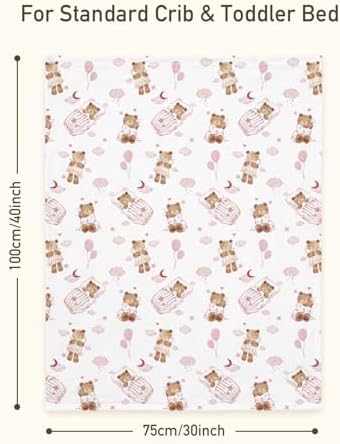 Muslin Baby Blankets for Boys & Girls, Soft Minky Back Toddler Blanket — view 4