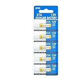 HoootCell 27A Battery 12V Alkaline Batteries Long-Lasting 12 Volt A27 Battery for Doorbells and Remotes 5 Pack…