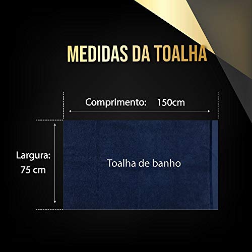 Jogo com 5 Toalha De Banho - gigantes - gramatura 500 - kit de toalhas de Luxo
