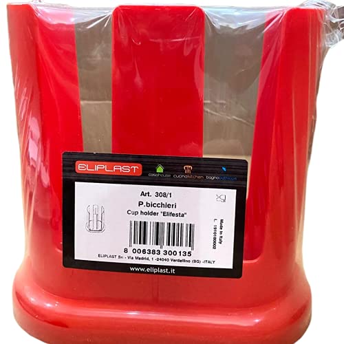 Portabicchieri Contenitore Portabicchieri Di Plastica Da Tavola Grande I Piccoli Rosso