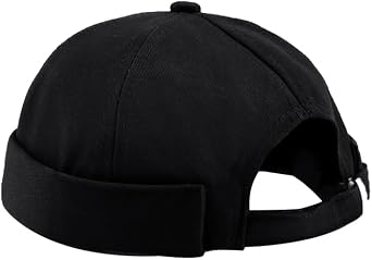 Umeepar Unisex Cotton Docker Hat Cap Cuffed Beanie Hat Harbour Sailor Summer Hat for Men Women