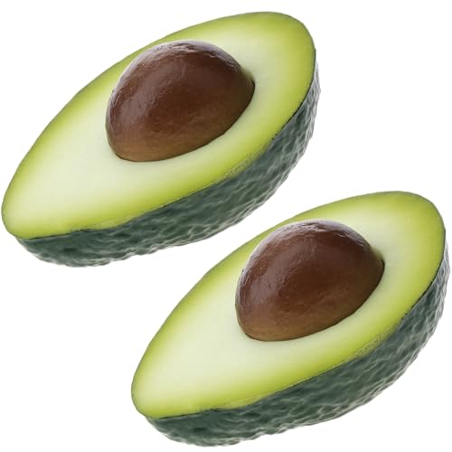 Funzhan 2 Stück Halbe Künstliche Avocados