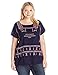 Lucky Brand Women's Plus-Size Embroidered Top
