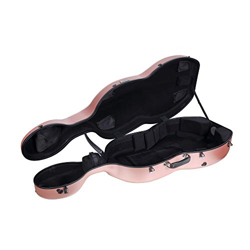 image for Crossrock 4/4 Cello Case Carbon Fiber Composite with Wheels and Backpa