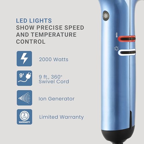 Image of BaBylissPRO Nano Titanium Professional Italian High-Speed Falco Hair Dryer - 2000 watts and Ionic