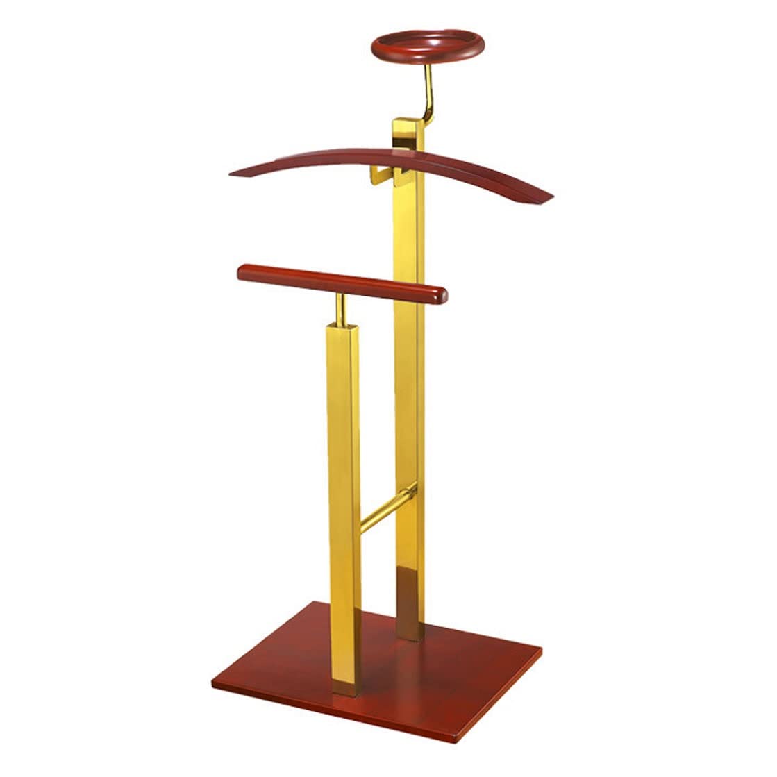 YXYH Wood Metal Suit Valet Stand Clothes Rack Organizer Garment Coat Pants Hanger for Hanging Shirts
