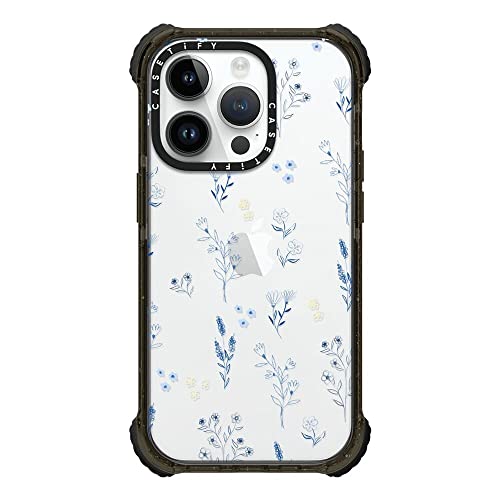 Coque iPhone 14 Pro Casetify Ultra Impact Finition Noir Brillant
