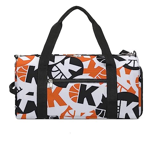 Custom Duffel Bag with Name Logo Image Personalized Travel Bag for Personal Item Gym Bag Sports Gym Yoga Beach with Dry Wet Pocket Shoes Compartment2