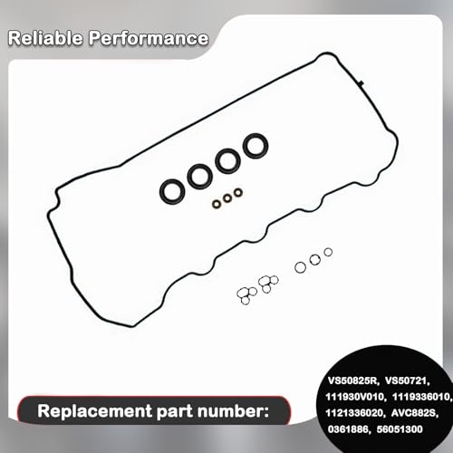 Image of VS50825R Valve Cover Gasket Compatibility for Toyo ta Camry 2.5L, RAV4, Le xus ES300h NX300h, Sc ion TC 2.5L, High Lander, Sien na, Ven za 2.7L (2010-2020) - Replace VS50721