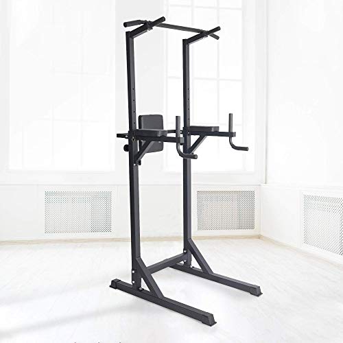 Try & Do Power Tower Multi-Function Strength Training Dip Station Pull Up Bar Adjustable Home Gym Workout Equipment,600Lbs #TOP7