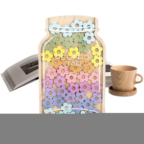 Reward Jars For Kids ? Behavior Incentive Jar With 45 Stars | Parenting Motivation Tool - Classroom Management Theme, Teacher Sc