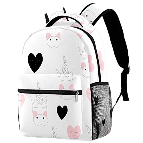 Sac à dos de voyage licorne pour l'école et les sorties Leisure Campus