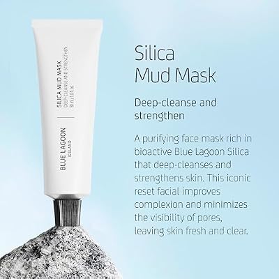 Blue Lagoon Skin Science - Deep Cleansing Silica Face Mask For Enhanced Glow - Hydrating Face Mask - Moisturizing Face Mask - Hydrating Mask Skin Care - Bioactive Icelandic Skincare (1 oz | 30 ml)