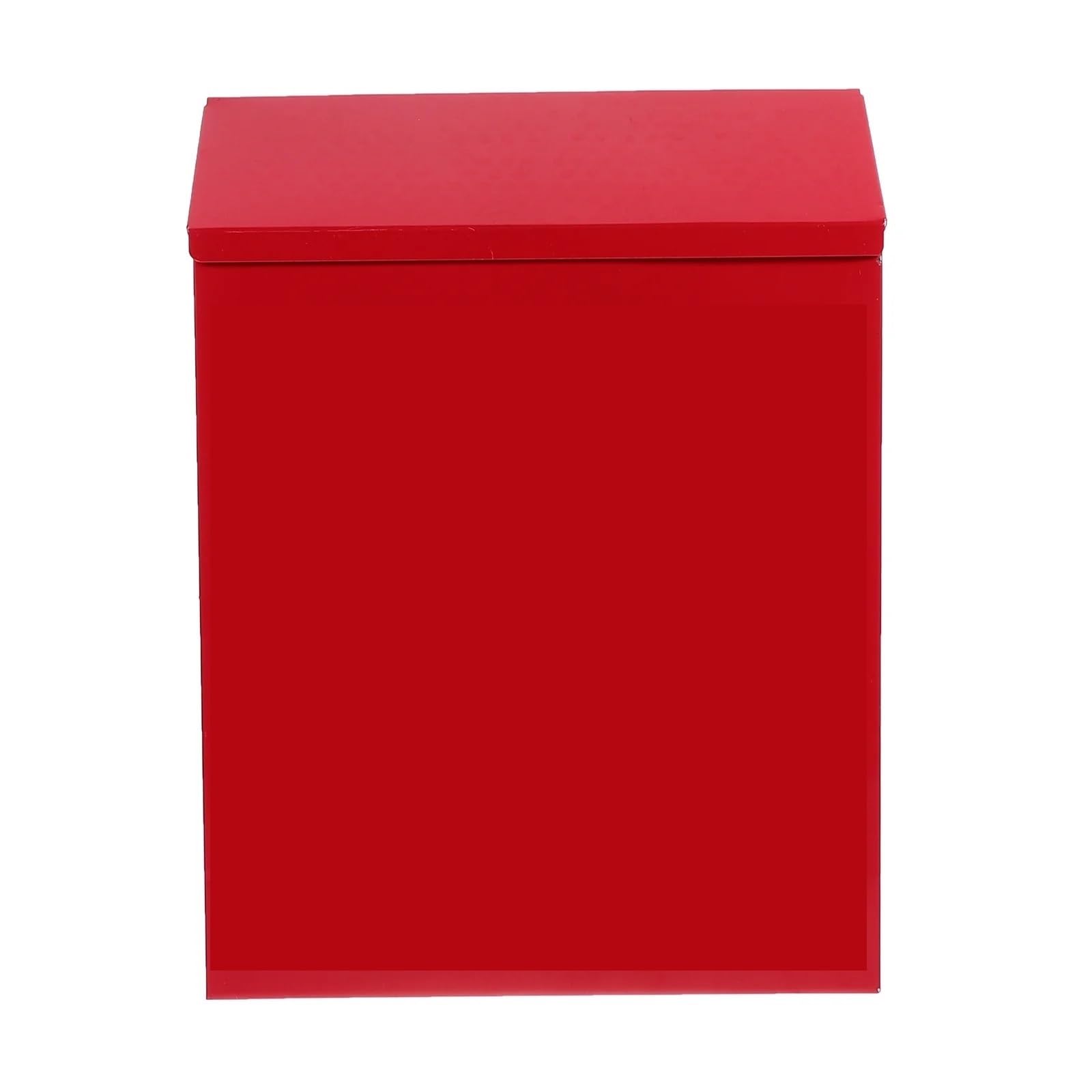 Wall Mounted Letterbox Vintage Wall Mount Mailbox - Retro Locking Letter and Newspaper Box, Garden Decoration, Lockable(Red29.3X21.7X6.5CM)