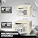 Flexzion Small Safe with Drop Slot - Electronic Drop Box for Money with Digital Combination Lock - Cash Safe for Cabinets, Home & Office Security (12