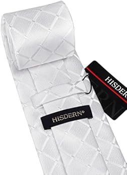 URAQT 8 cm effen kleur stropdas klassieke geruite jacquard stropdas en