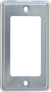 1-Gang Rocker/GFI Switch Stainless Steel Utility/Handy Box Cover – 4" x 2" Metal Electrical Utility Cover & Handy Box Plate, Heavy-Duty, Corrosion-Resistant, Includes Screws, Made in USA